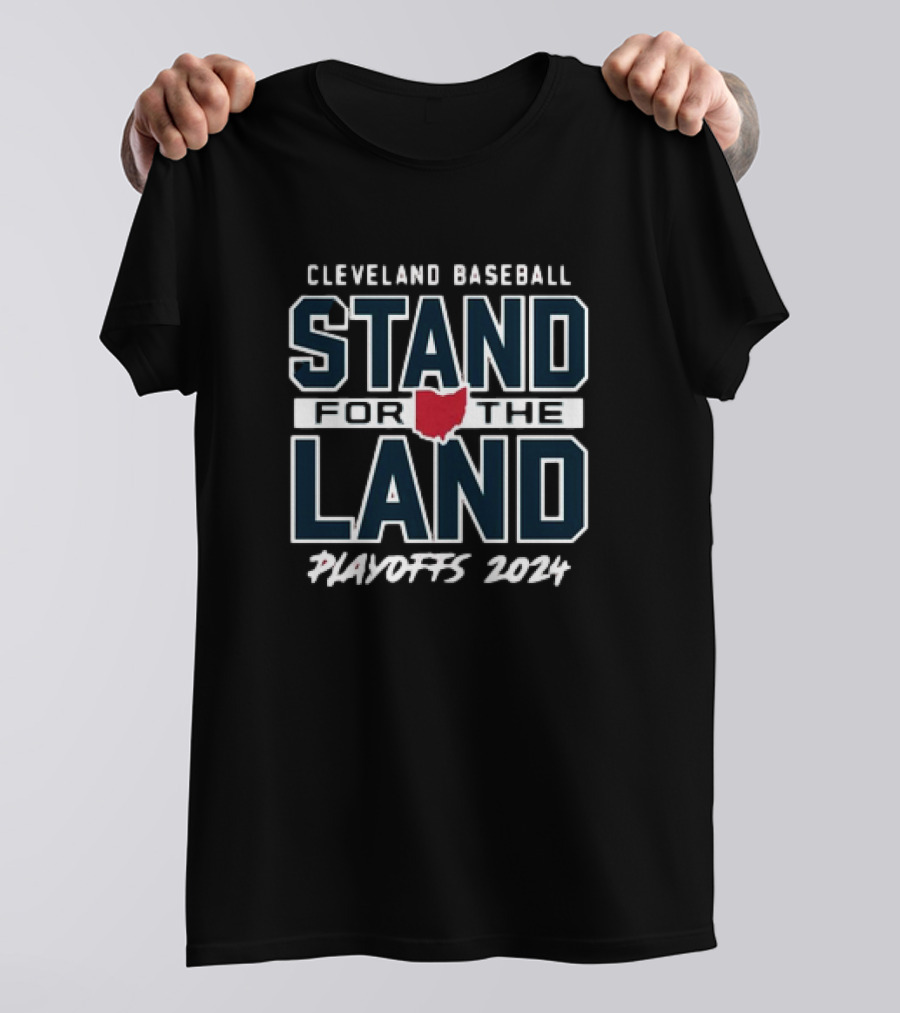 Cleveland Baseball Stand For The Land Playoffs T-Shirt