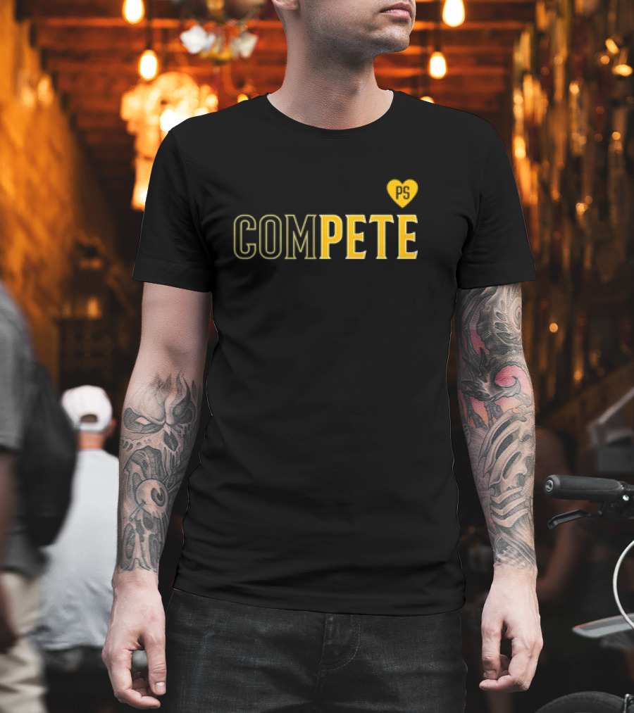 Compete Pete PS Heart Design Love T-Shirt