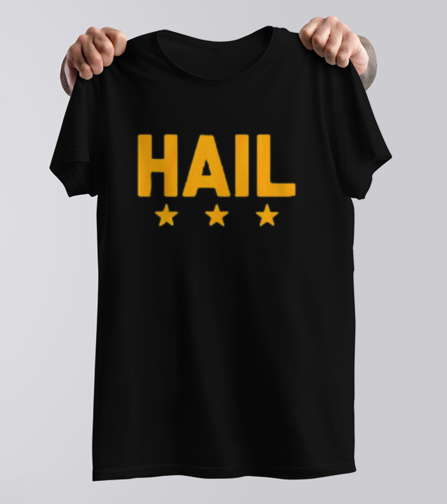 Hail Washington, D.C. Football Stars Three Yellow Stars T-Shirt