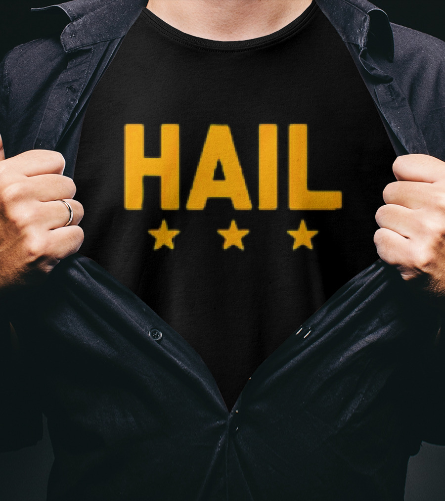 Hail Washington, D.C. Football Stars Three Yellow Stars T-Shirt