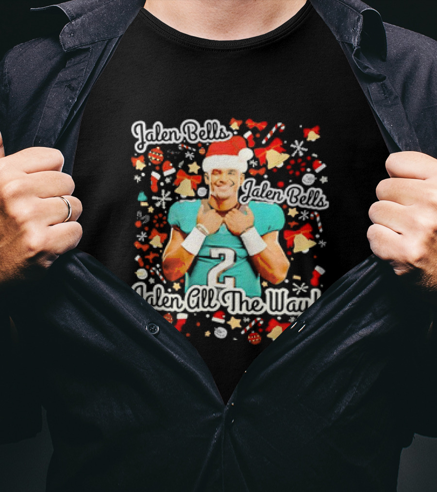 Jalen Bells Jalen All The Way Christmas Football Eagles T-Shirt