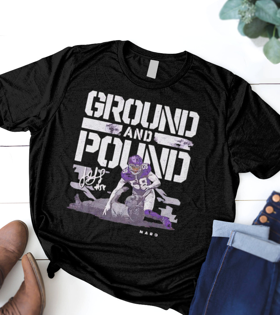 Ground And Pound Jonathan Greenard Minnesota Vikings NFL Vintage Football T-Shirt