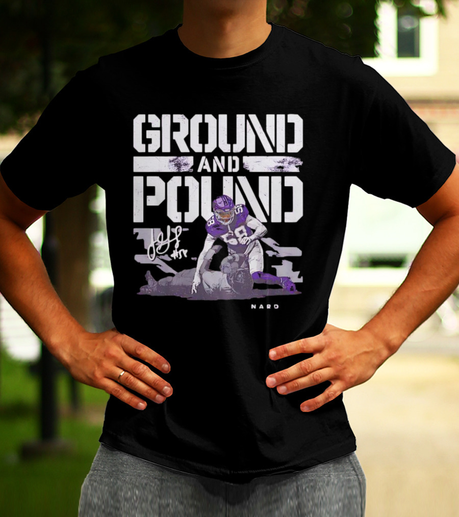 Ground And Pound Jonathan Greenard Minnesota Vikings NFL Vintage Football T-Shirt