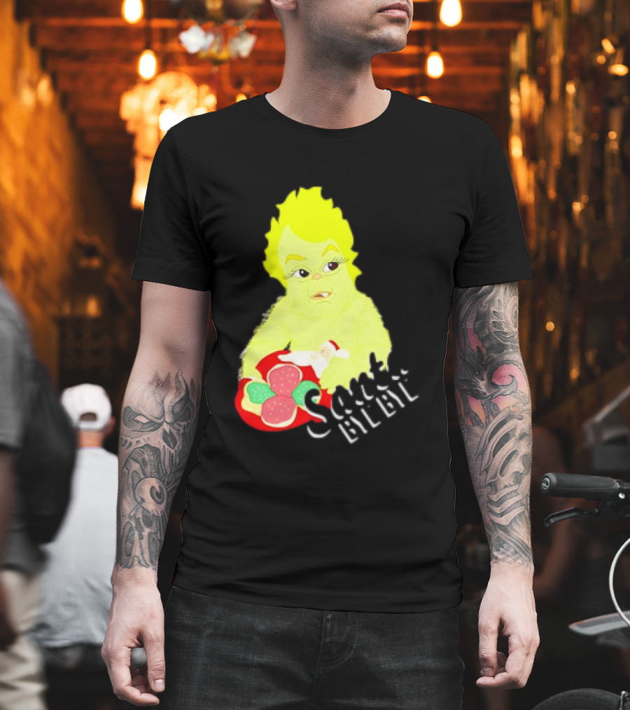 Retro Baby Grinch Santa Bye Bye T-Shirt