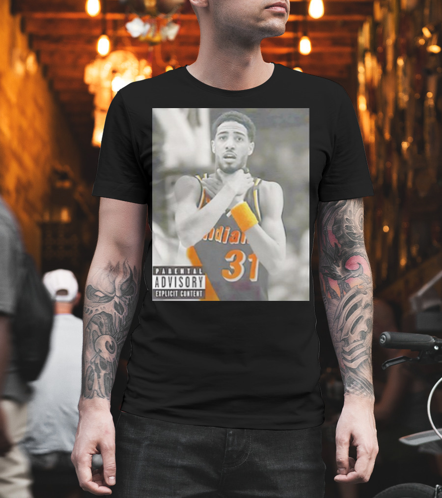 Tyrese Haliburton X Reggie Miller Indiana Pacers Knicks Killers Parental Advisory 31 T-Shirt