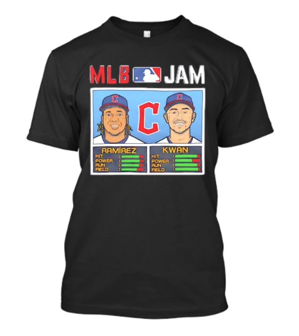 José Ramírez Steven Kwan Cleveland Guardians MLB Jam Vintage T-Shirt