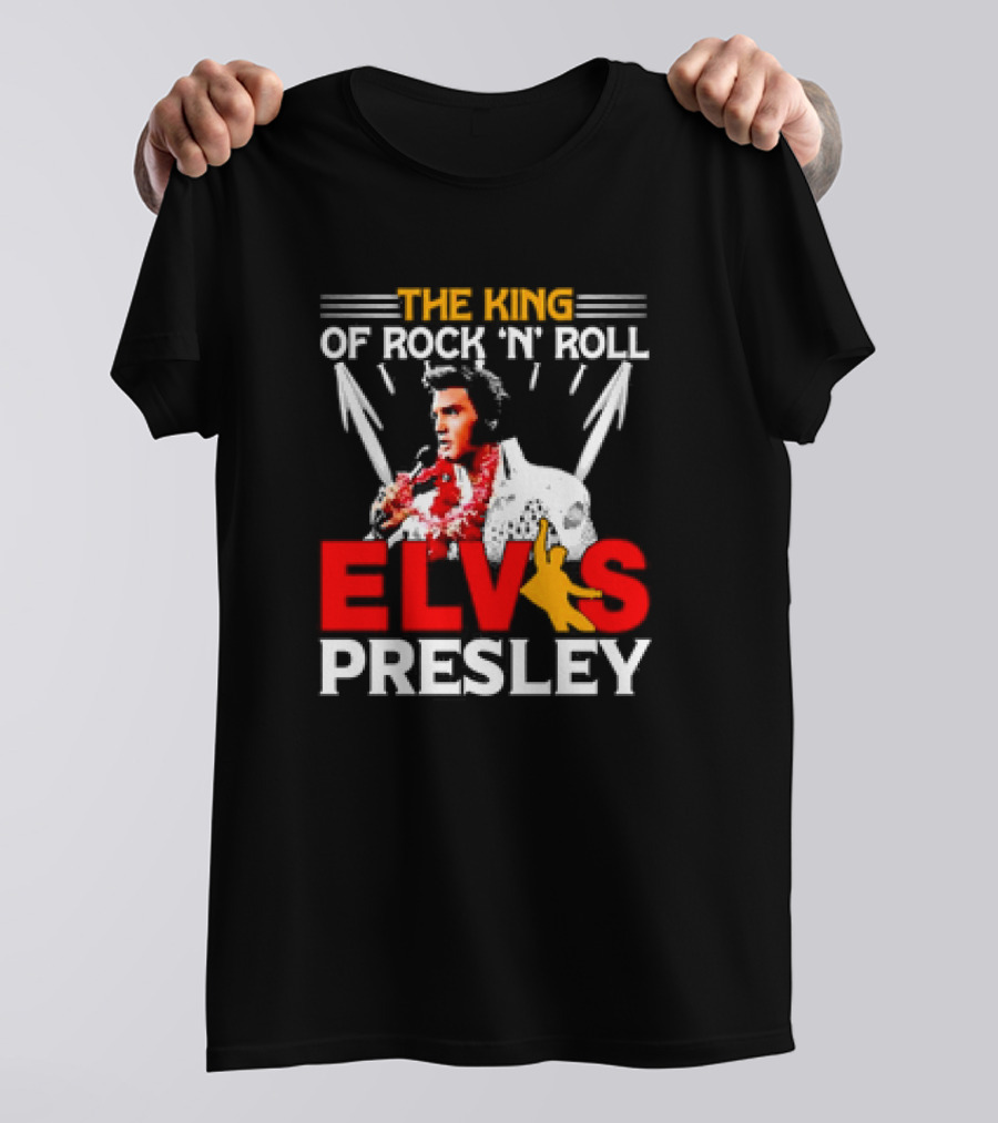 The King Of Rock 'N' Roll Elvis Presley Retro T-Shirt