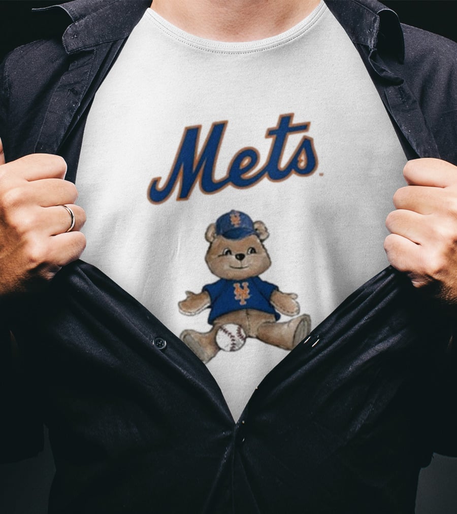New York Mets Teddy Bear With Baseball T-Shirt