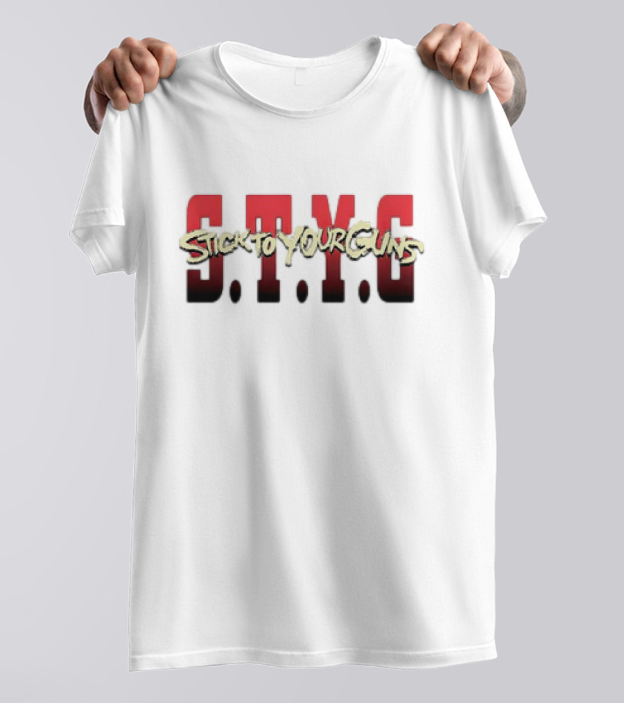 STYG Stick To Your Guns Bold Red T-Shirt