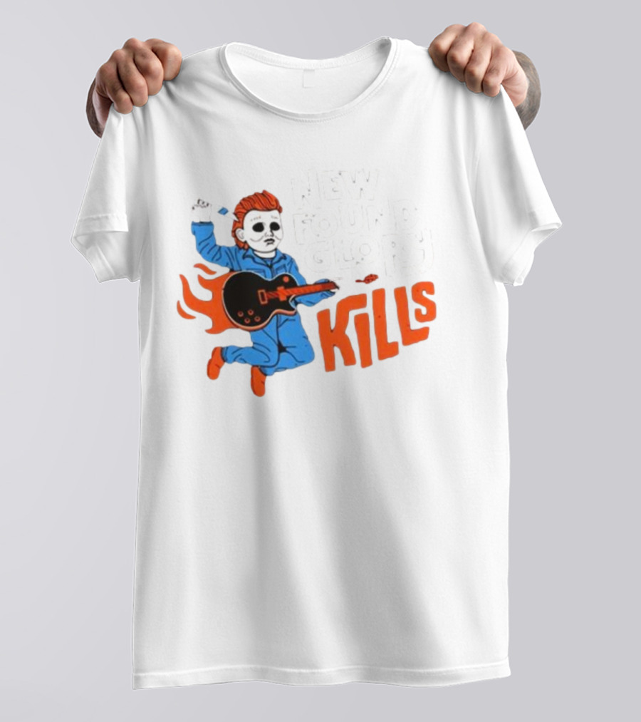 New Found Glory Kills Michael Myers Guitar Flame Character T-Shirt