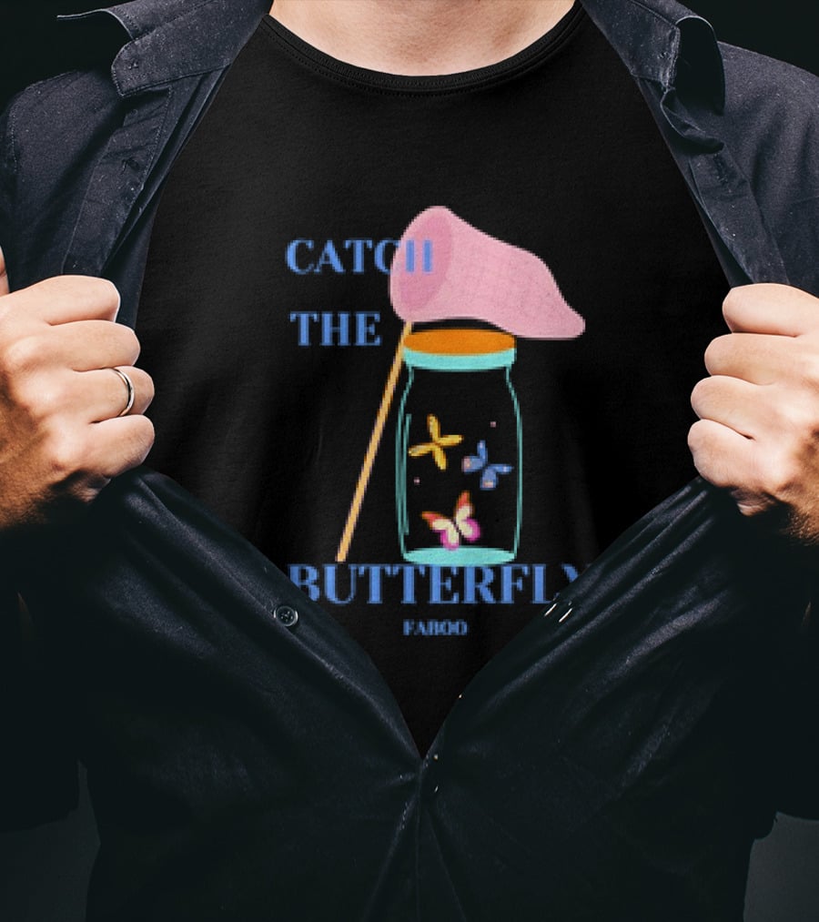 Catch The Butterfly Faboo Jar And Net T-Shirt