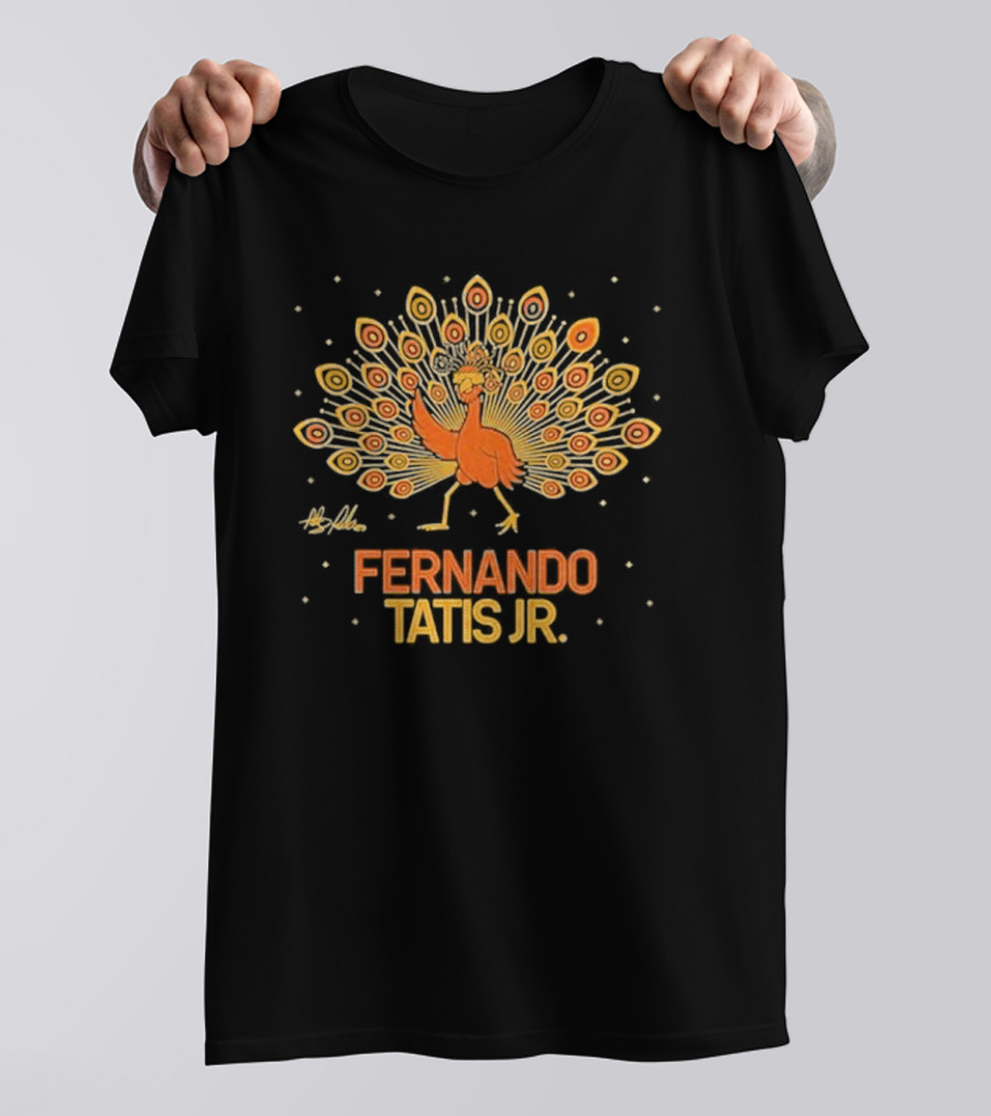 Fernando Tatis Jr Colorful Dancing Peacock T-Shirt