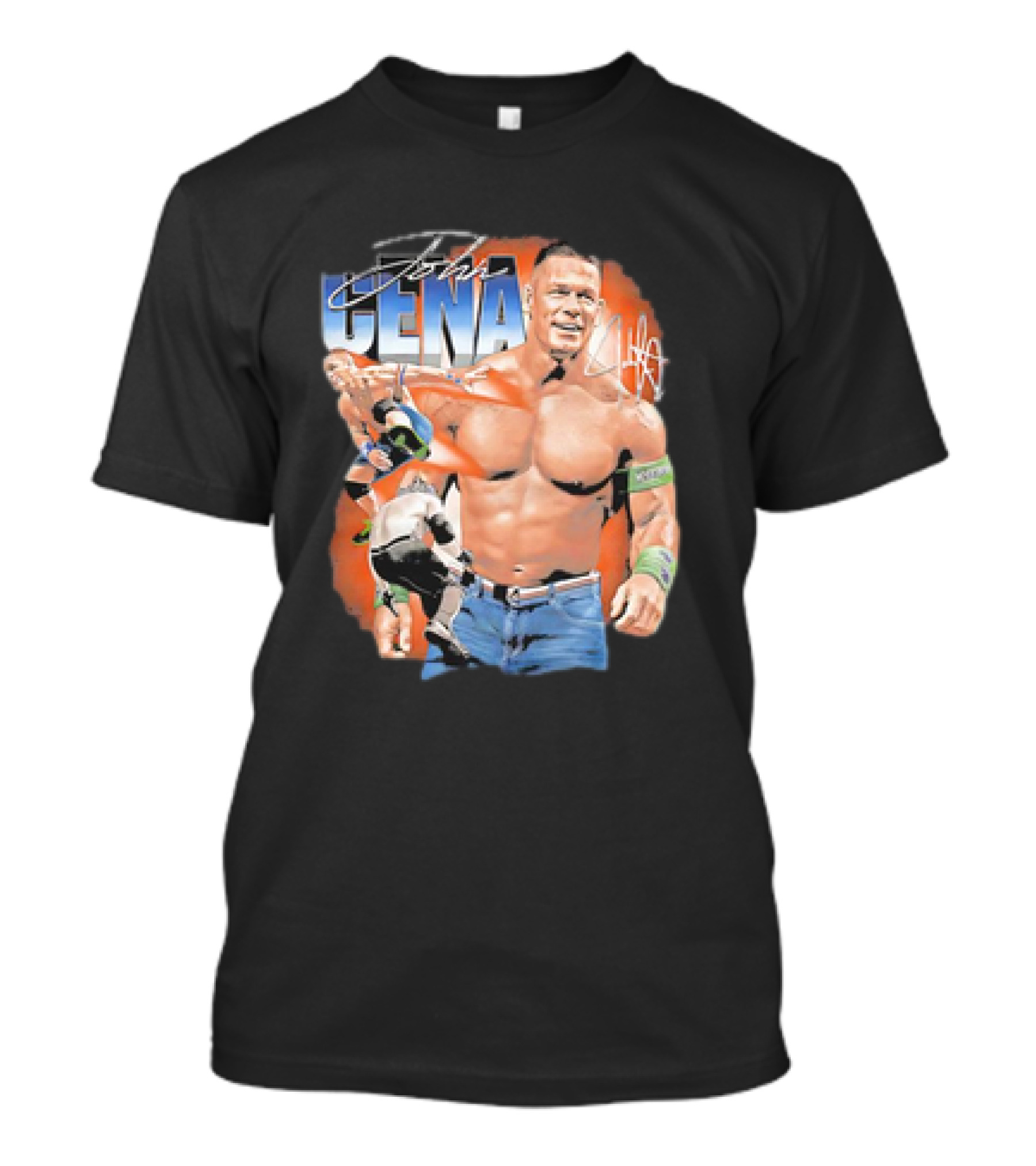 John Cena WWE Vintage Wrestler Action T-Shirt