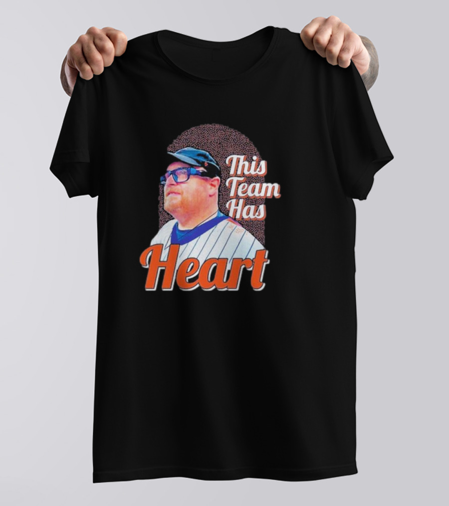 Frank Fleming This Team Has Heart New York Mets T-Shirt