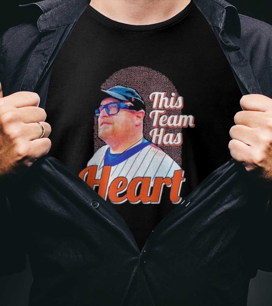Frank Fleming This Team Has Heart New York Mets T-Shirt