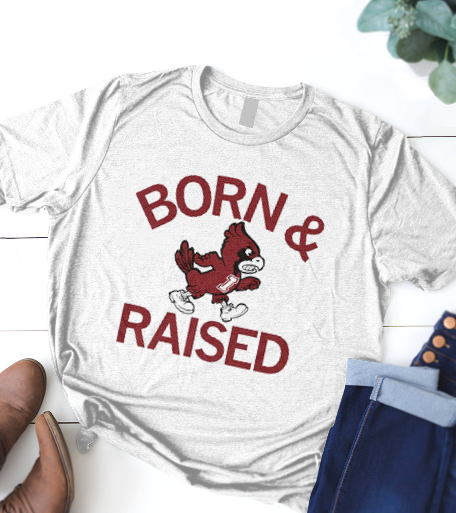 Born And Raised Iowa State Cyclones Vintage T-Shirt