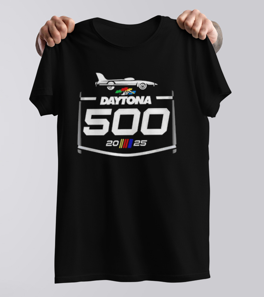 Daytona 500 2025 Race Car Emblem T-Shirt
