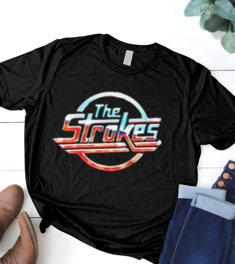 The Strokes Chrome Retro 80s T-Shirt
