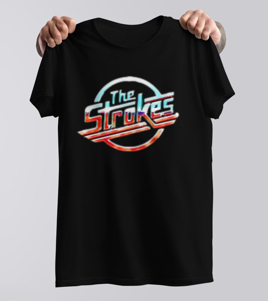 The Strokes Chrome Retro 80s T-Shirt
