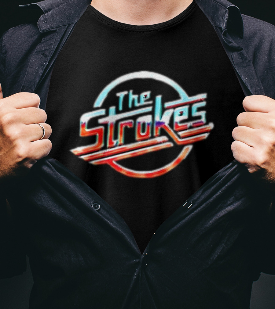 The Strokes Chrome Retro 80s T-Shirt