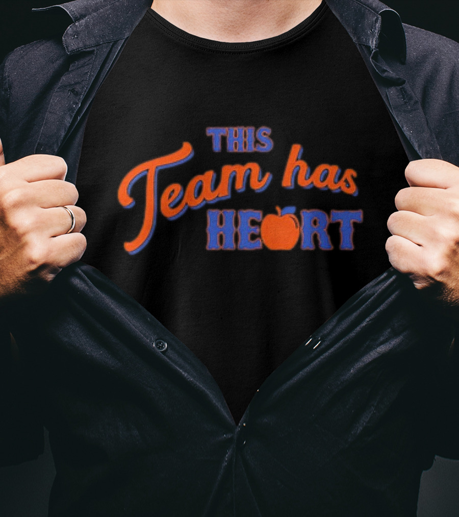This Team Has Heart New York Mets Apple T-Shirt
