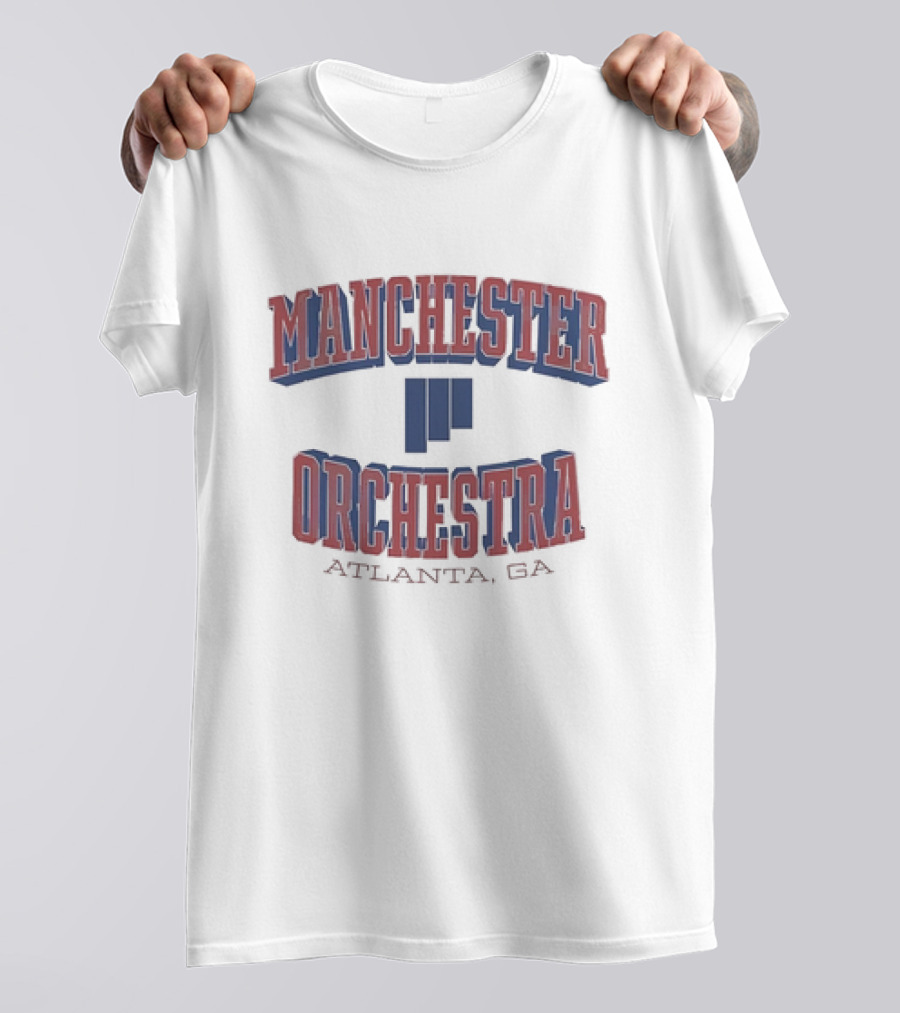 Manchester Orchestra Atlanta GA Blue T-Shirt