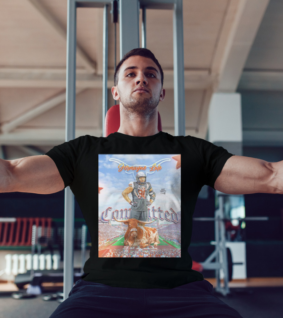 Jermayne Lole Committed Texas Longhorns Football Player Stadium And Mascot T-Shirt
