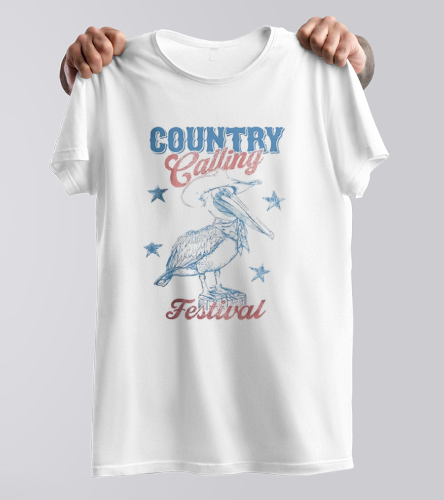 Country Calling Festival Pelican Stars T-Shirt