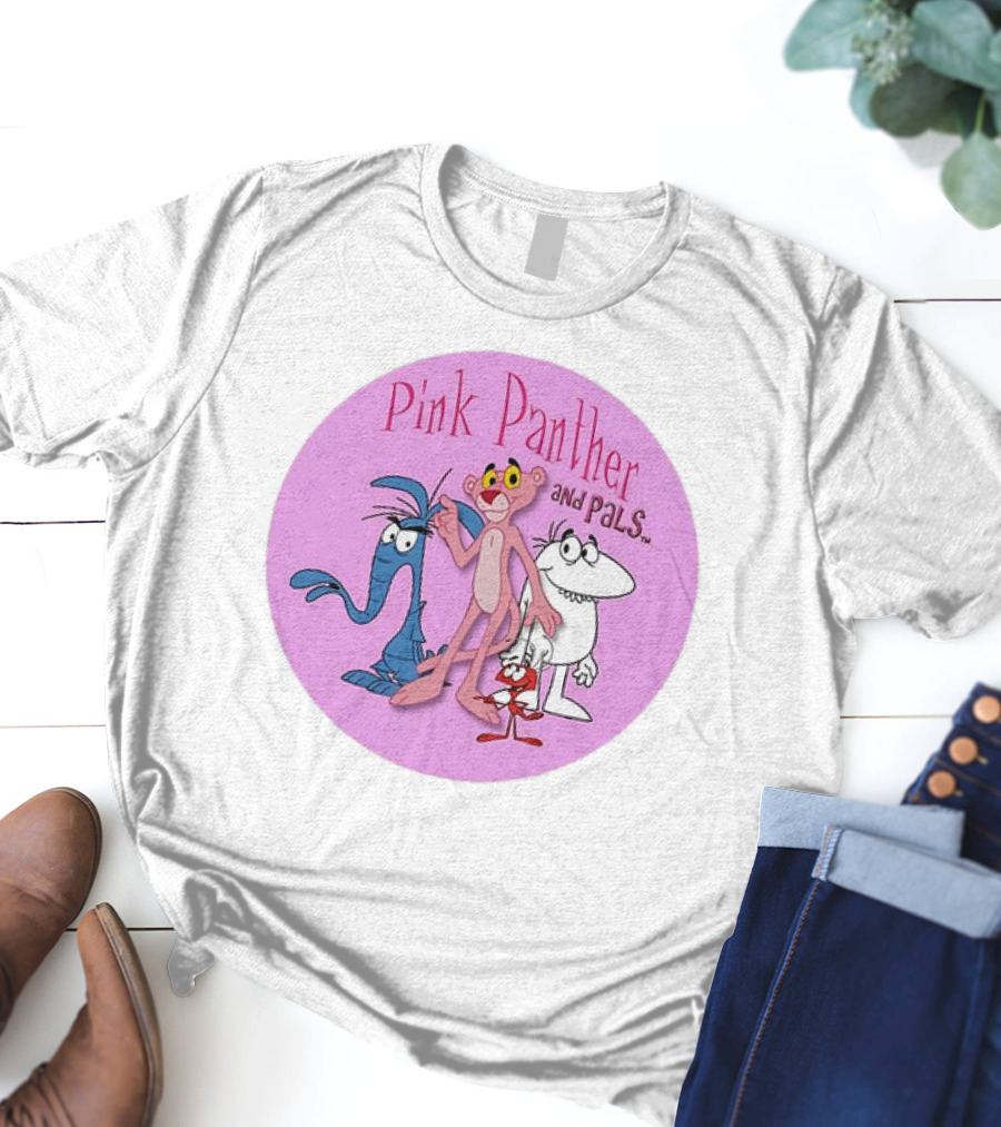 Pink Panther And Pals Circle Cartoons T-Shirt