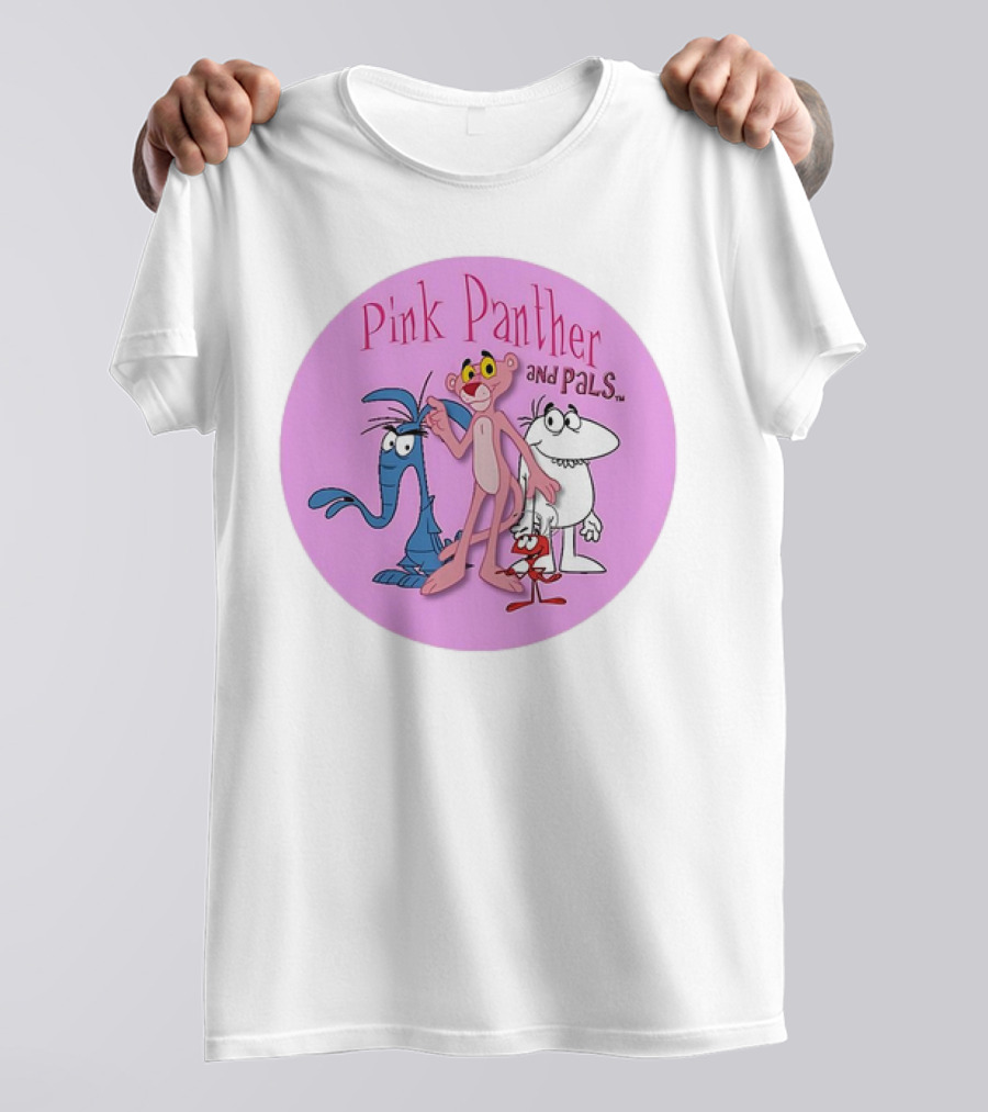 Pink Panther And Pals Circle Cartoons T-Shirt