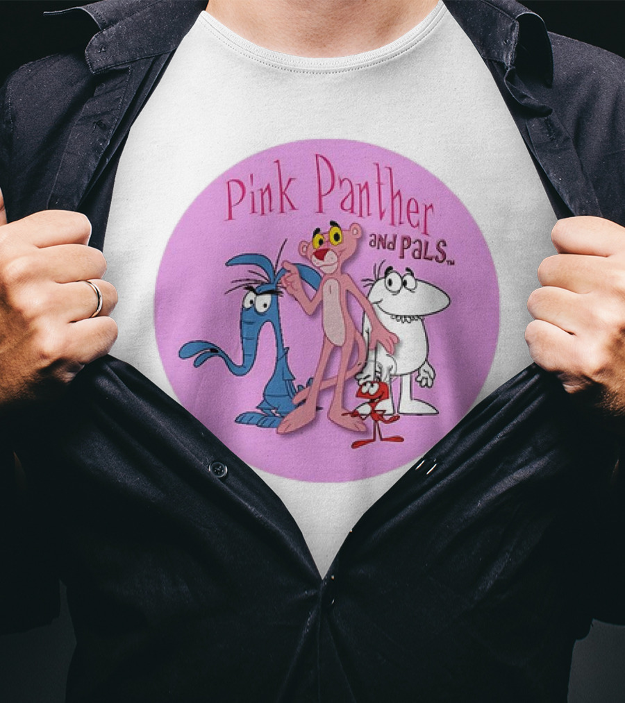 Pink Panther And Pals Circle Cartoons T-Shirt