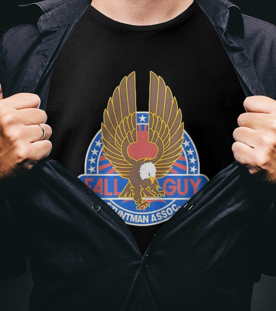 Fall Guy Stuntman Assoc Bald Eagle Emblem T-Shirt