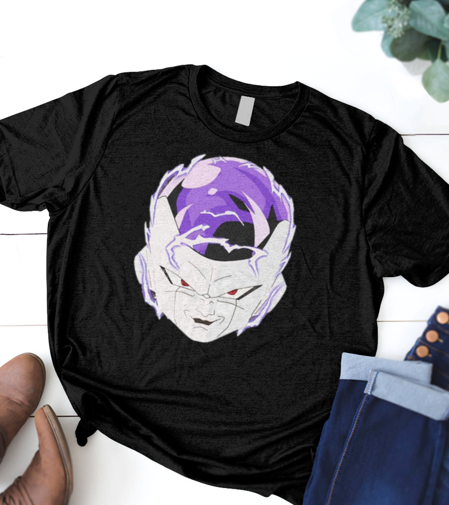 Frieza Dragon Ball Face With Purple Accents T-Shirt