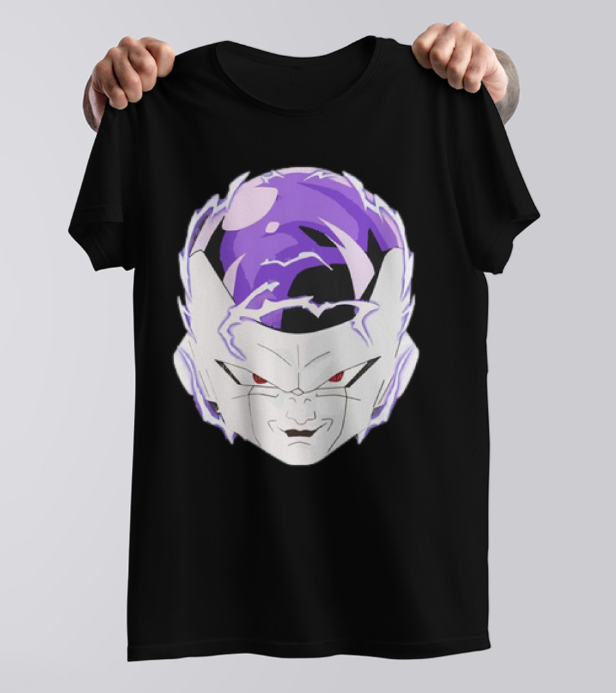 Frieza Dragon Ball Face With Purple Accents T-Shirt