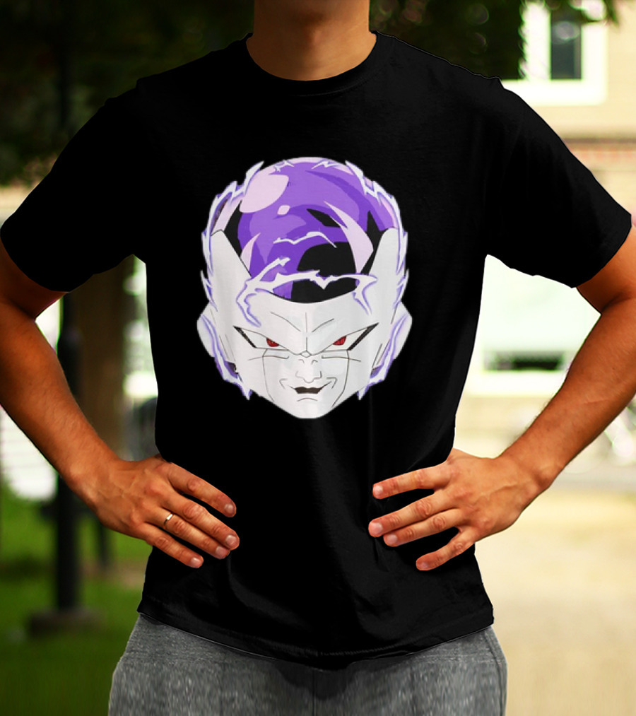 Frieza Dragon Ball Face With Purple Accents T-Shirt