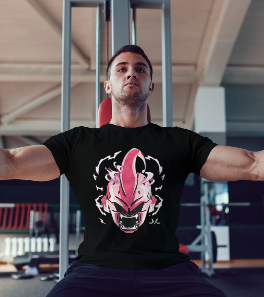 Kid Buu Dragon Ball Z Electrifying Pink Face T-Shirt