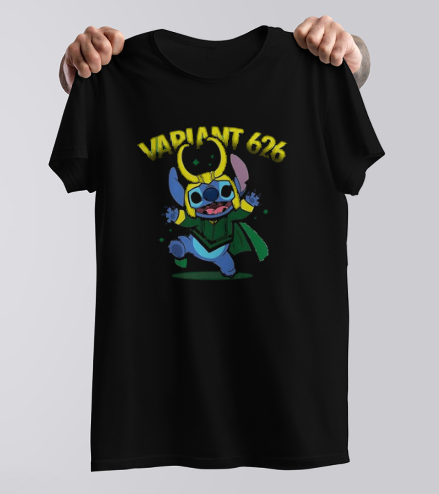 Variant 626 Cartoon Mash-Up Character With Mischievous Outfit And Horned Headpiece T-Shirt