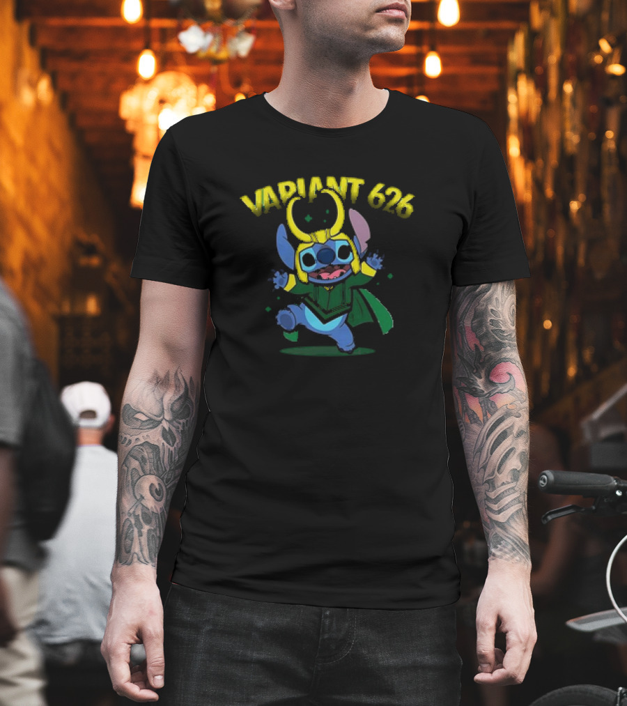 Variant 626 Cartoon Mash-Up Character With Mischievous Outfit And Horned Headpiece T-Shirt