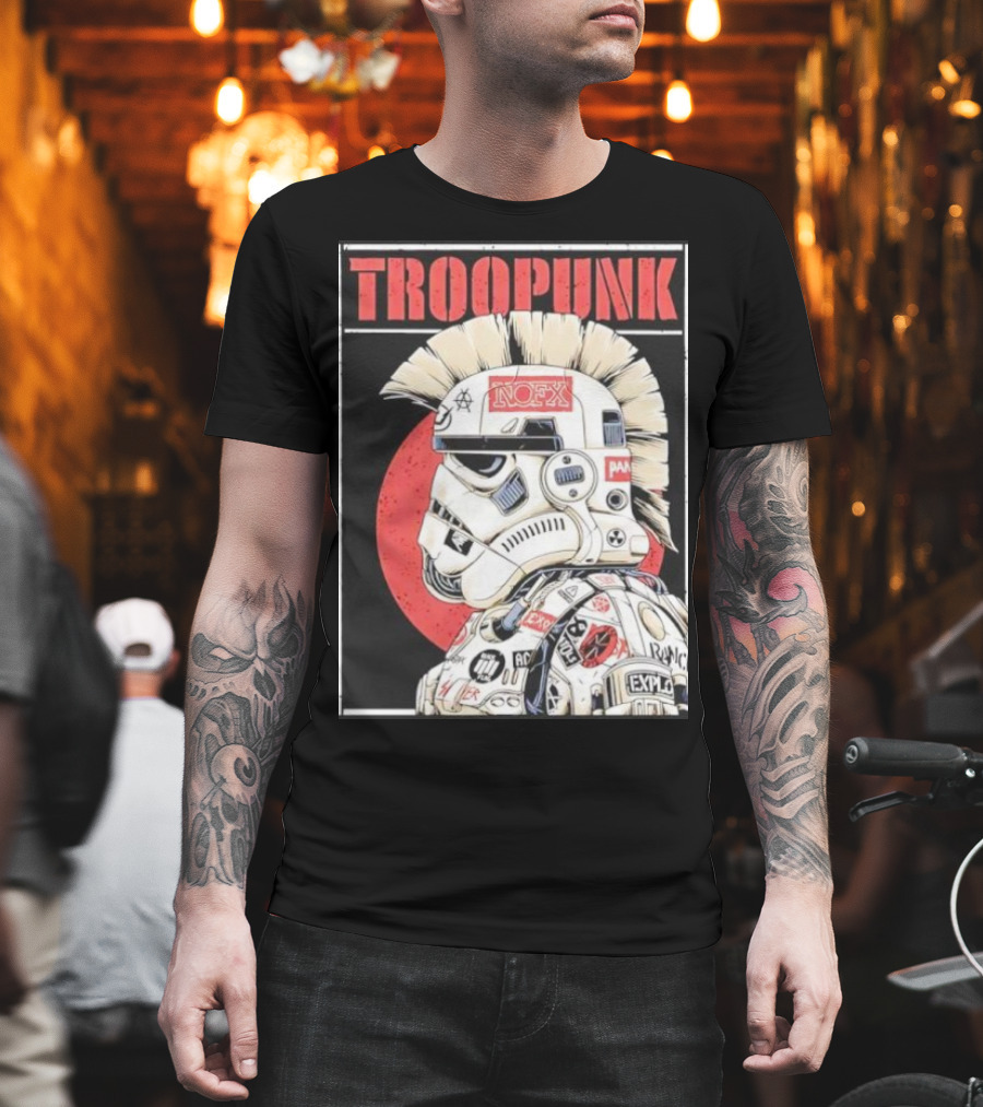 TROOPUNK NOFX Punk Rock Star Wars Stormtrooper T-Shirt