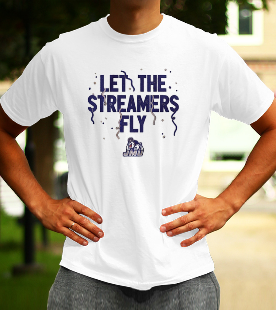 James Madison Dukes Let The Streamers Fly JMU Football Vintage T-Shirt