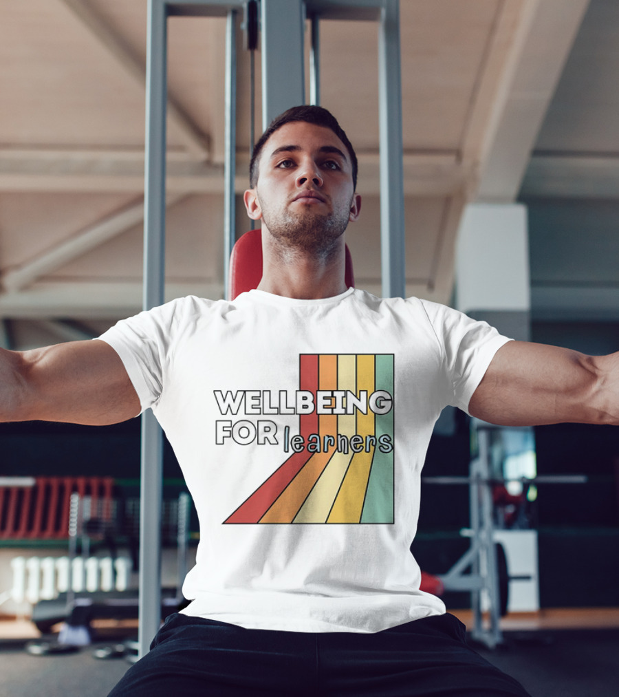 WELLBEING FOR LEARNERS Rainbow Stripes T-Shirt