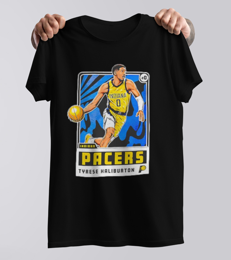 Tyrese Haliburton Indiana Pacers Vintage Player Card #0 T-Shirt