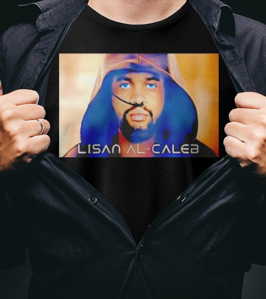Lisan Al Caleb Blue Hooded T-Shirt