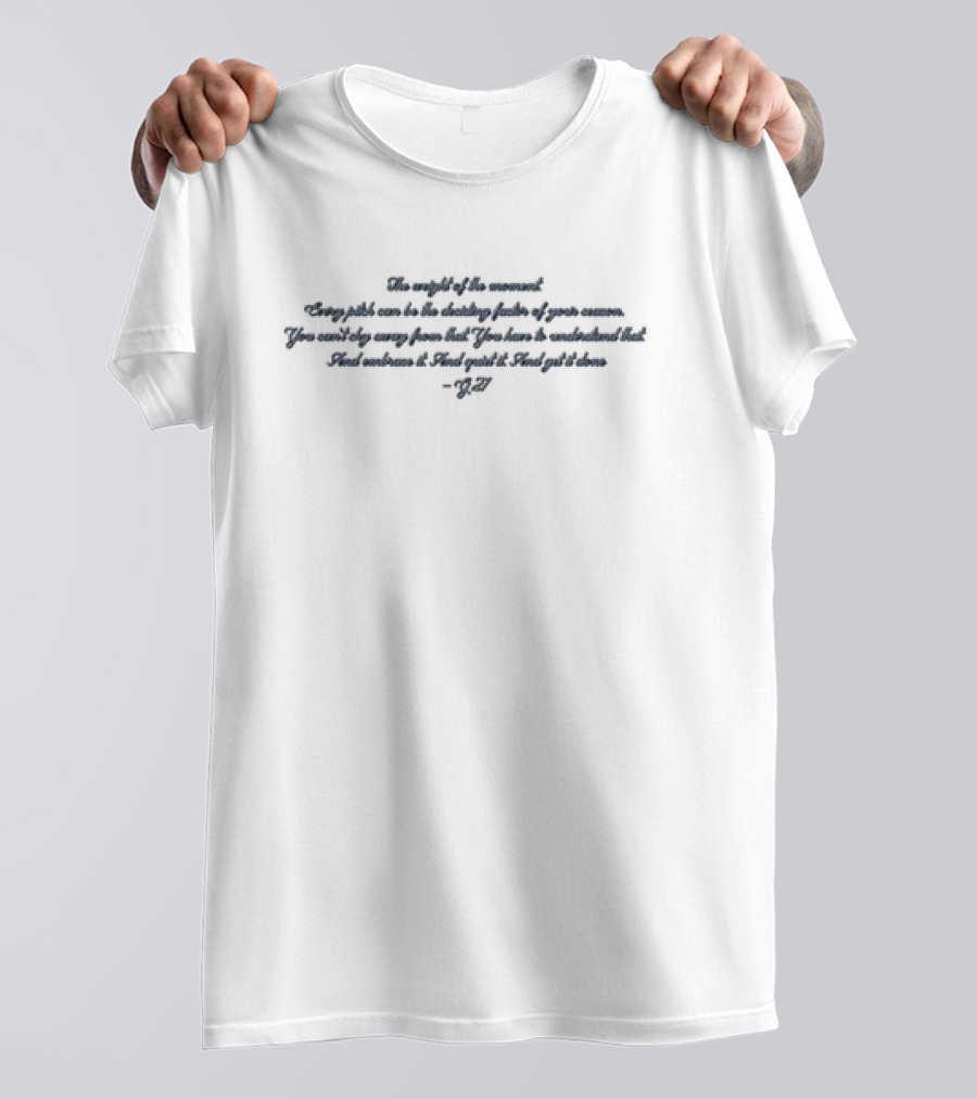 Giancarlo Stanton G27 The Weight Of The Moment Every Pitch Can Be The Deciding Factor T-Shirt