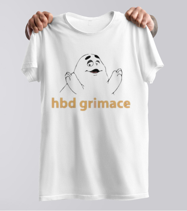 Hbd Grimace Birthday Celebration McDonald's Character T-Shirt
