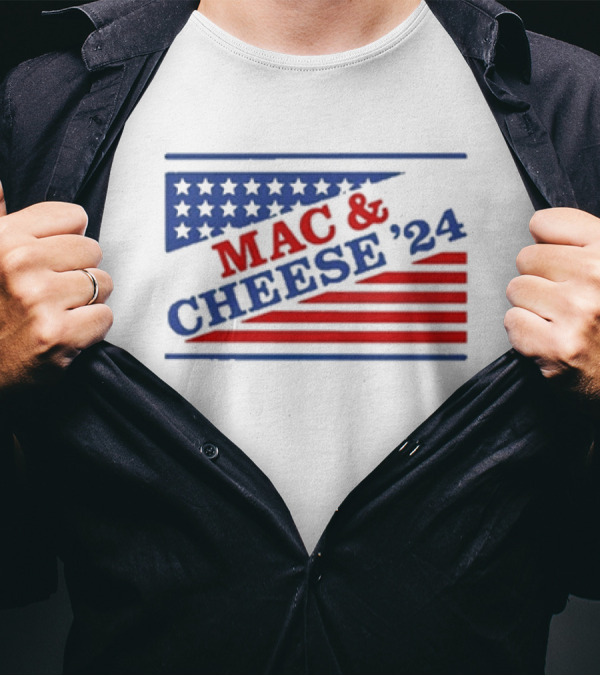 MAC And CHEESE '24 Vintage Presidential Campaign Style T-Shirt