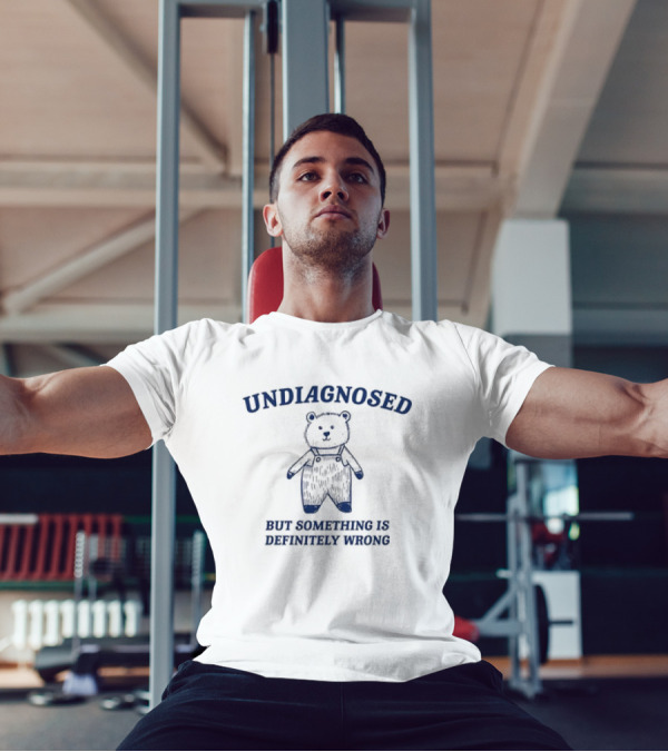Undiagnosed But Something Is Definitely Wrong Retro Vintage Bear T-Shirt