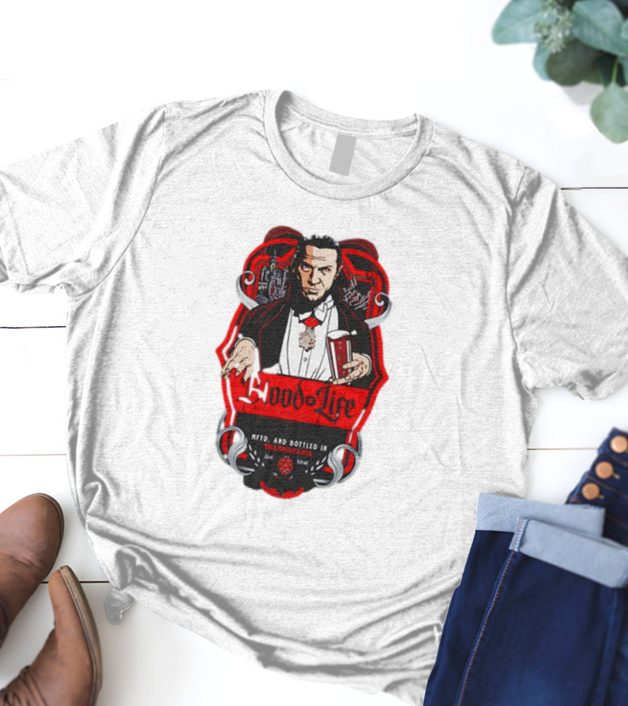 Dracula Blood Is Life Barley Wine Beer Brewed In Transylvania With Children Of The Night’s Taste T-Shirt