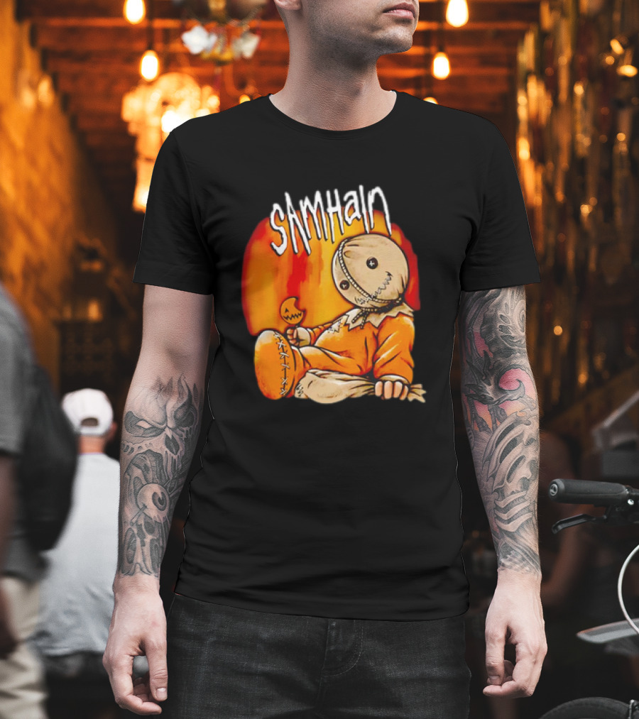 Samhain Trick 'r Treat Sam Korn's Issues Album Mashup T-Shirt