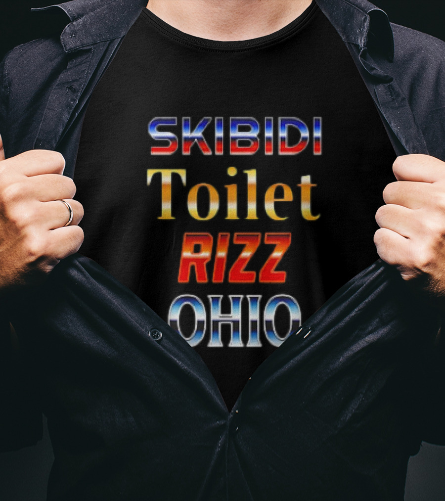 Skibidi Toilet Rizz Meme Ohio Trend T-Shirt